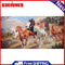 Horse Frameless Picture Oil Paint By Numbers Hand Painted Picture Kit for Home