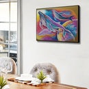 Oil Paint By Numbers Picture DIY Painting Colorful Whale Acrylic Paint Decor