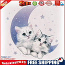 DIY Diamond Painting Embroidery Cute Cats Moon Full Drill Cross Stitch Kits