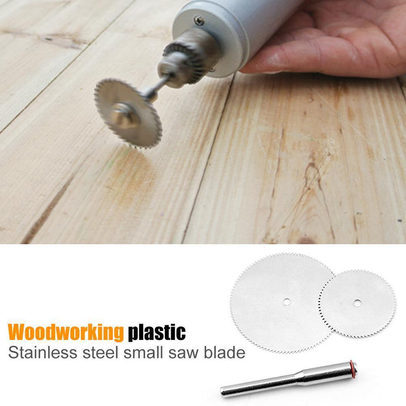 10pcs Woodworking Round Saw Blades Wood Disc Rotary Cutting Tool (22mm)
