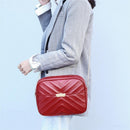 Fashion Small Crossbody Shoulder Handbags Women Leather Solid Color Chain Bags