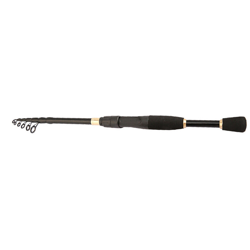 Telescopic Spinning Rock Fishing Rod Portable Carbon Fiber Pole (2.1m) Newly