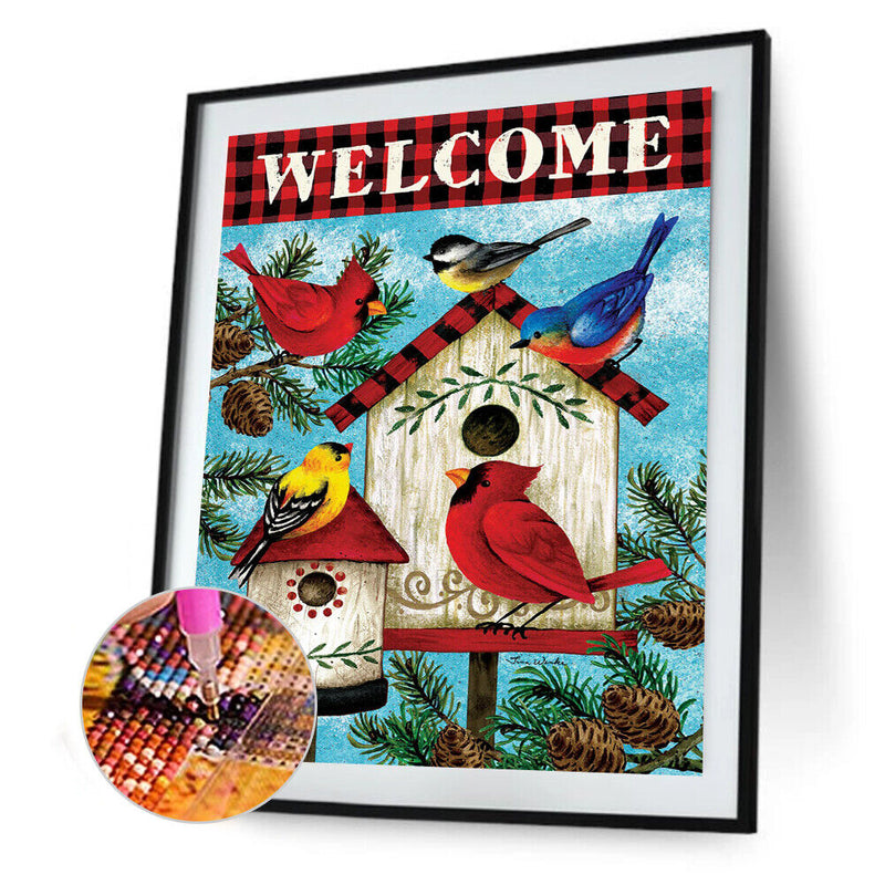 5D DIY Diamond Painting Bird Full Square Drill Mosaic Picture Wall Home Decor