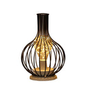 LED Night Light Metal Desk Table Lamp for Bedroom Bar (Decanter Bottle) Newly