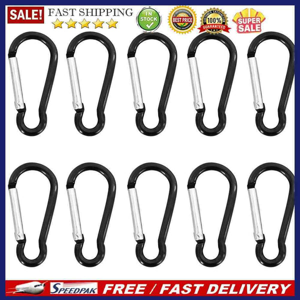 10pcs Durable Spring Hang Backpack Carabiner Aluminum Clip Hook Buckle Access