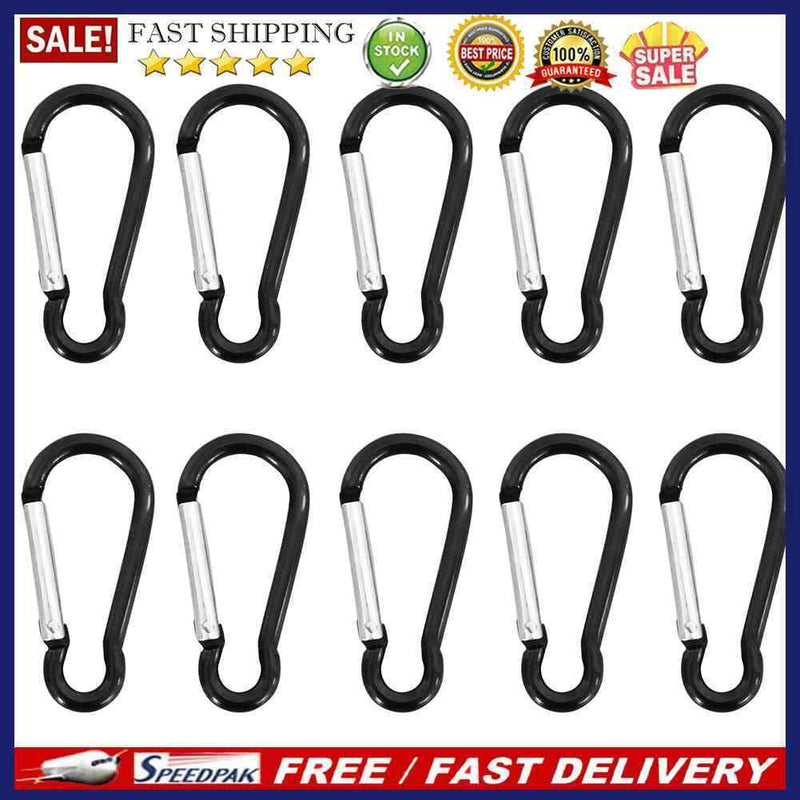 10pcs Durable Spring Hang Backpack Carabiner Aluminum Clip Hook Buckle Access