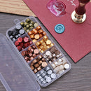 200pcs/box Retro Octagon Fire Painting Pills Sealing Wax Grain Beads (D)
