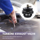 Turbo Blow Off Valve External Wastegate CNC 50mm 35PSI V-Band BOV (Black)