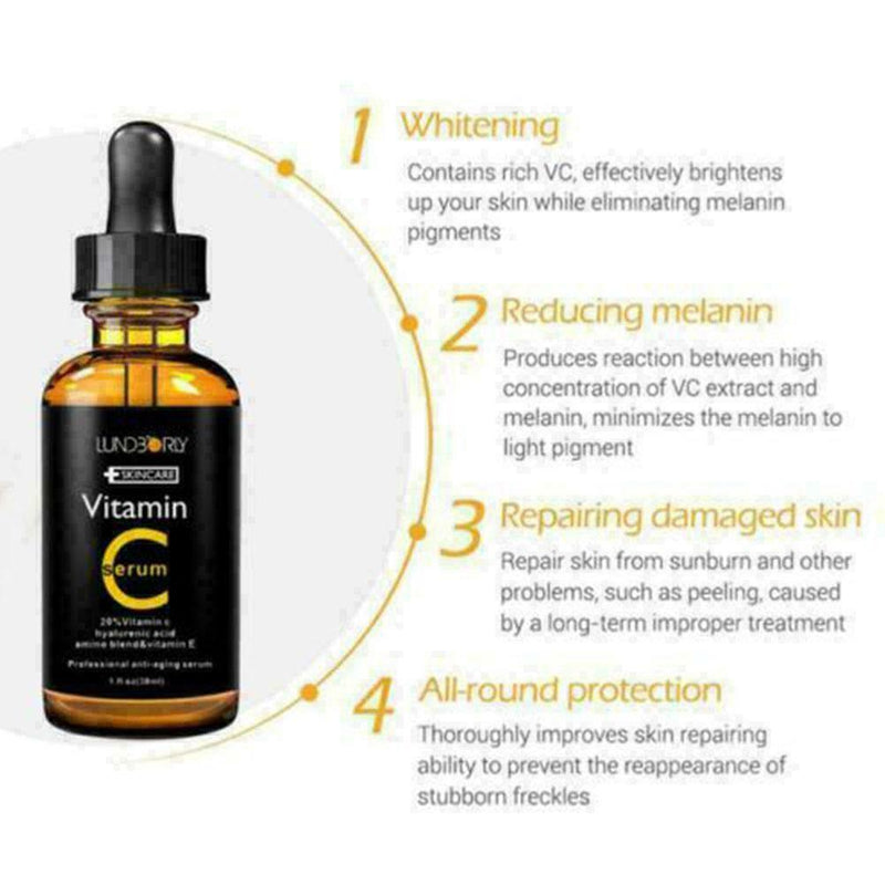 Vitamin C Acid Serum Skin Care Moisturizing L8Q8 Whitening I7F3 Essence L0J5