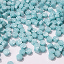 200pcs Octagon Sealing Wax Blue Wax Beads for Envelope Invitation DIY (B)