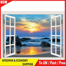 DIY Sea Landscape Mosaic Full Round Diamond Drawing Handmade Rhinestone Craft