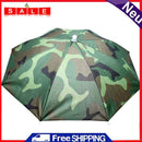 Foldable Umbrella Hat Outdoor Fishing Hiking Sun Shade Cap (Camo)