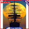 DIY Digital Picture Sunset Vessel Frameless Oil Painting By Number Handicraft