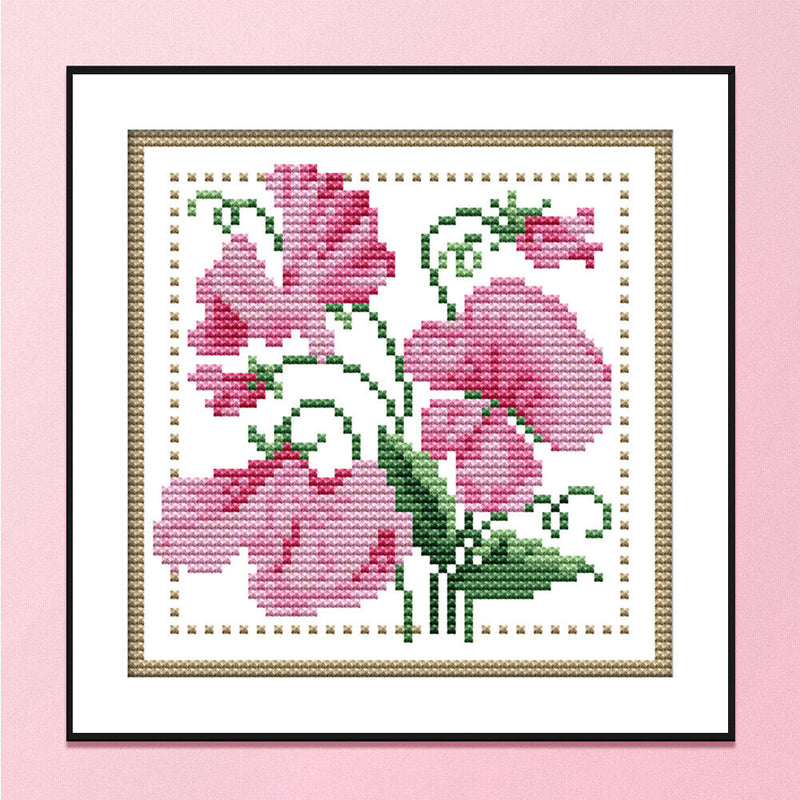 Partial Cross Stitch Kit April 14CT Counted DIY Needlework Decor (H426)