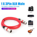 5.9ft DMX Stage DJ Cable  XLR 3Pin Male to Female Connector Wire (Red) Newly