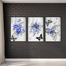 Home Hand Painted on Canvas DIY Butterfly Oil Paint By Numbers Drawing Kit Craft