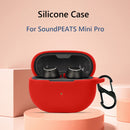 Silicone Cover for SoundPEATS Mini Pro Wireless Earphone Case (Red) Newly