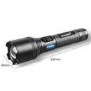 Super Bright Zoom Flashlight Powerful Flashlight Dual Switch Torch Camping Lamp