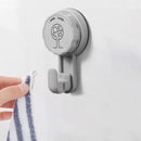Vacuum Suction Cup Wall Hanging Hook Door Hangers Holder Rack (Grey) Newly