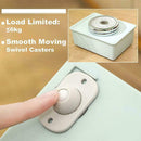 4pcs Trash Can Small Wheels Double-sided Tape Storage Wheels Box Pulley G5B6