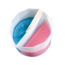 Silicone Split Color Mixing Cup - Multi Channels Paint Divider (2 Channels)