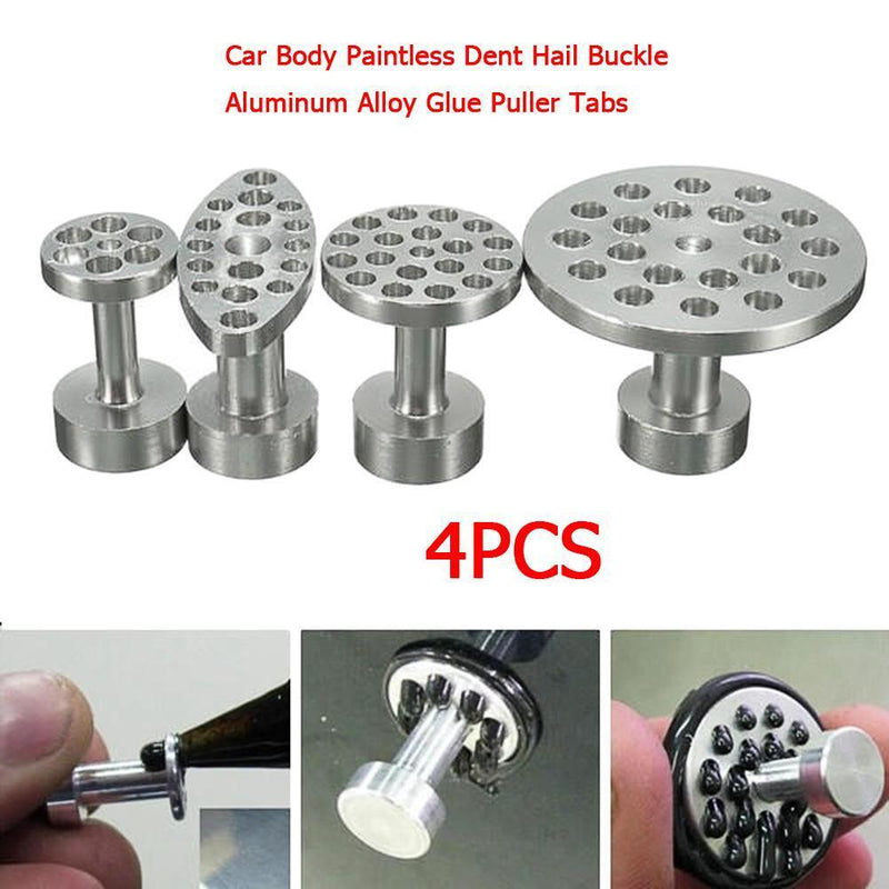 4pcs Car Body Paintless Dent Hail Buckle ?Aluminum Alloy ?Glue Puller Tabs Newly