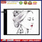 Digital A4 LED Copy Art Board Graphic Tablet for Drawing Stepless Dimming