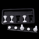 Magnetic Nail Holder Acrylic Crystal Shelf Training Display Stand (White Newly