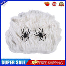 Halloween Cotton Spider Web Simulation Plastic Spider Decoration Prop (20g)