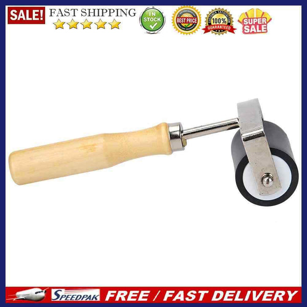 Wooden Handle Rubber Roller Printing Ink Craft Diamond Painting Flattening