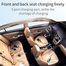 Car Rear Seat Charger 31W 3 USB Dual Type-C Auto Front Back Charger Adapter