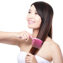 Large Wide Tooth Comb Handle Detangling Reduce Hair Loss Brush Tool (Pink) Newly