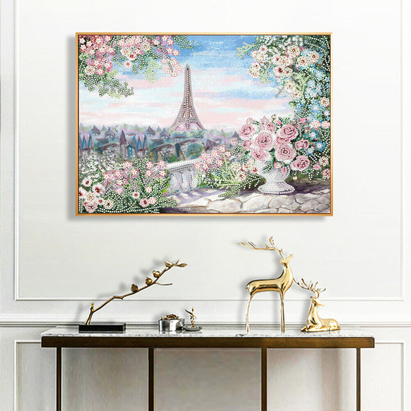Diamond Painting Kit Tall Iron Tower 5D Partial Special Rhinestone Picture
