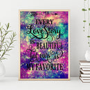 5D DIY Full Drill Diamond Painting Love Poster Cross Stitch Embroidery Kits