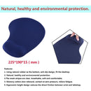 Silicone Wrist Rest Support Mouse Pad PU Anti-slip Hand Pillow(Dark Blue) Newly