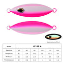 Fishing Jigging Lure Spoon 40g Metal Slow Jig Artificial Hard Bait Lead Tackle
