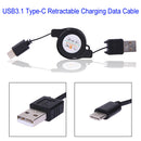 Cable Salad USB Type C USB 3.1 Retractable Cable Charger Type-C USB-C Charging Cable