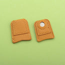 Leather Coin Thimble Quilting Sleeve Finger Protect Needlework Finger Cover