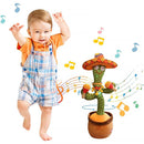 Dancing Cactus Talking Repeats What You Say Electronic Plush Toys with Ligh