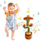 Dancing Cactus Talking Repeats What You Say Electronic Plush Toys with Ligh