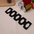 Bottle Stacking Mat, Foldable Silicone Fridge Can Stacker, Non-Slip (Black)