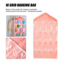 Closet Hanging Organizer with Clear Pockets Wall Shelf Wardrobe Storage Bags