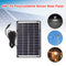 6W 12V Camera Surveillance Solar Panel Outdoor Portable Light Lamp Power Su