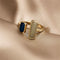Women Girl Fashion Open Jewelry Finger chain Adjustable Open Ring Dripping oil