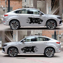 2pcs Lion Totem Decals Car Stickers Personality Auto Side Body Stickers Black