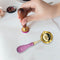 Sealing Wax Spoon Solid Wood Retro Wax Spoons Decorative Stamp Craft (Pink)