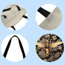 Bee Printed Shoulder Shopping Bag Casual Large Tote Handbag (40*40cm) F
