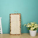 Hanging Fish Shaped Sisal Cat Scratch Mat Toys Pet Furniture Protector Pad