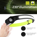 1pcs Wave Sensing COB Headlights Adjustable Headband Night Work Suitable Newly
