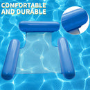 Water Inflatable Floating Net Chair/Swimming Pipes Net Pockets (Dark Blue) Newly